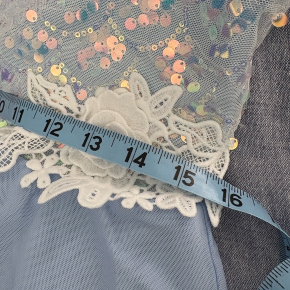 Sparkling Blue Costume Dress-women’s size large - Picture 13 of 15